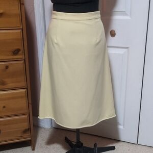 Elegant Cream A-Line Skirt